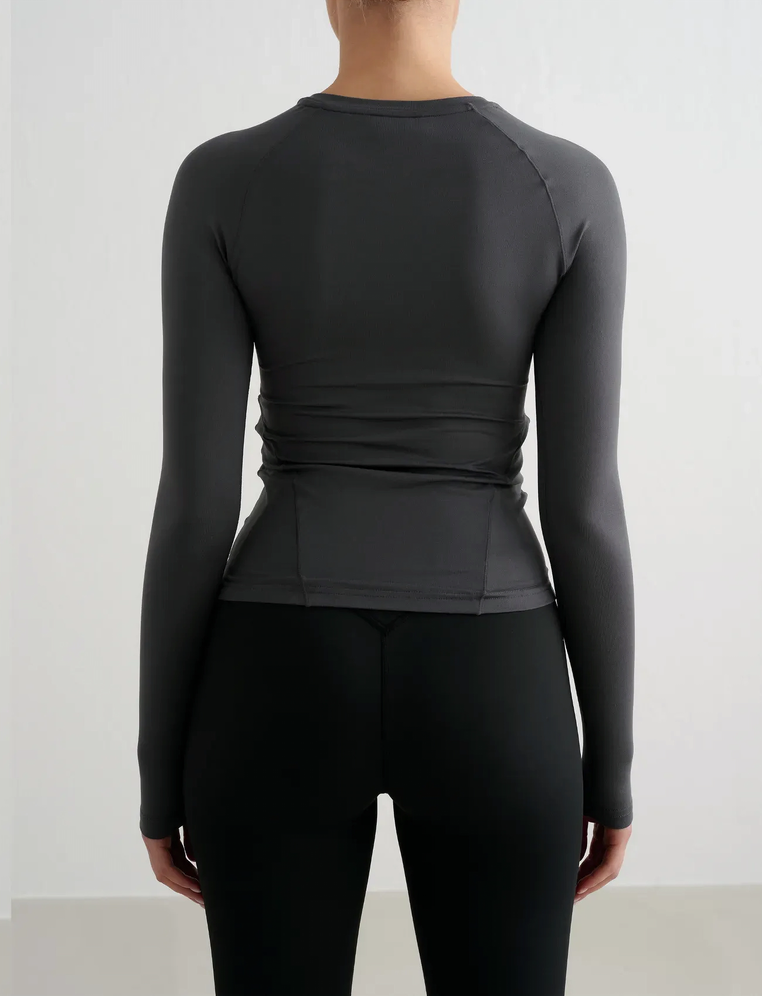 aim´n - Soft Basic Long Sleeve - langerma bolir - shadow grey - 2