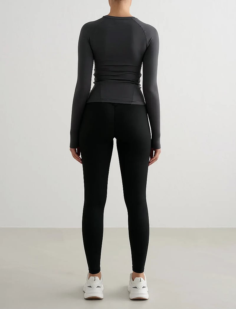 aim´n - Soft Basic Long Sleeve - långärmade tröjor - shadow grey - 4