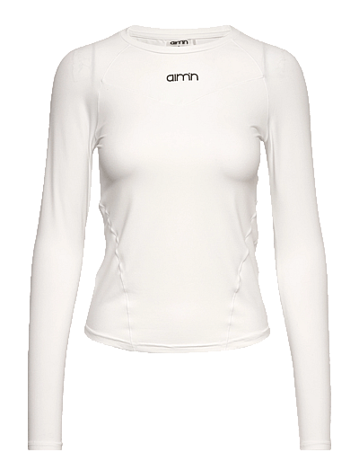 aim´n Soft Basic Long Sleeve - Oberteile - WHITE / white