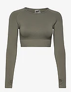 Motion Seamless Cropped Long Sleeve - OLIVE