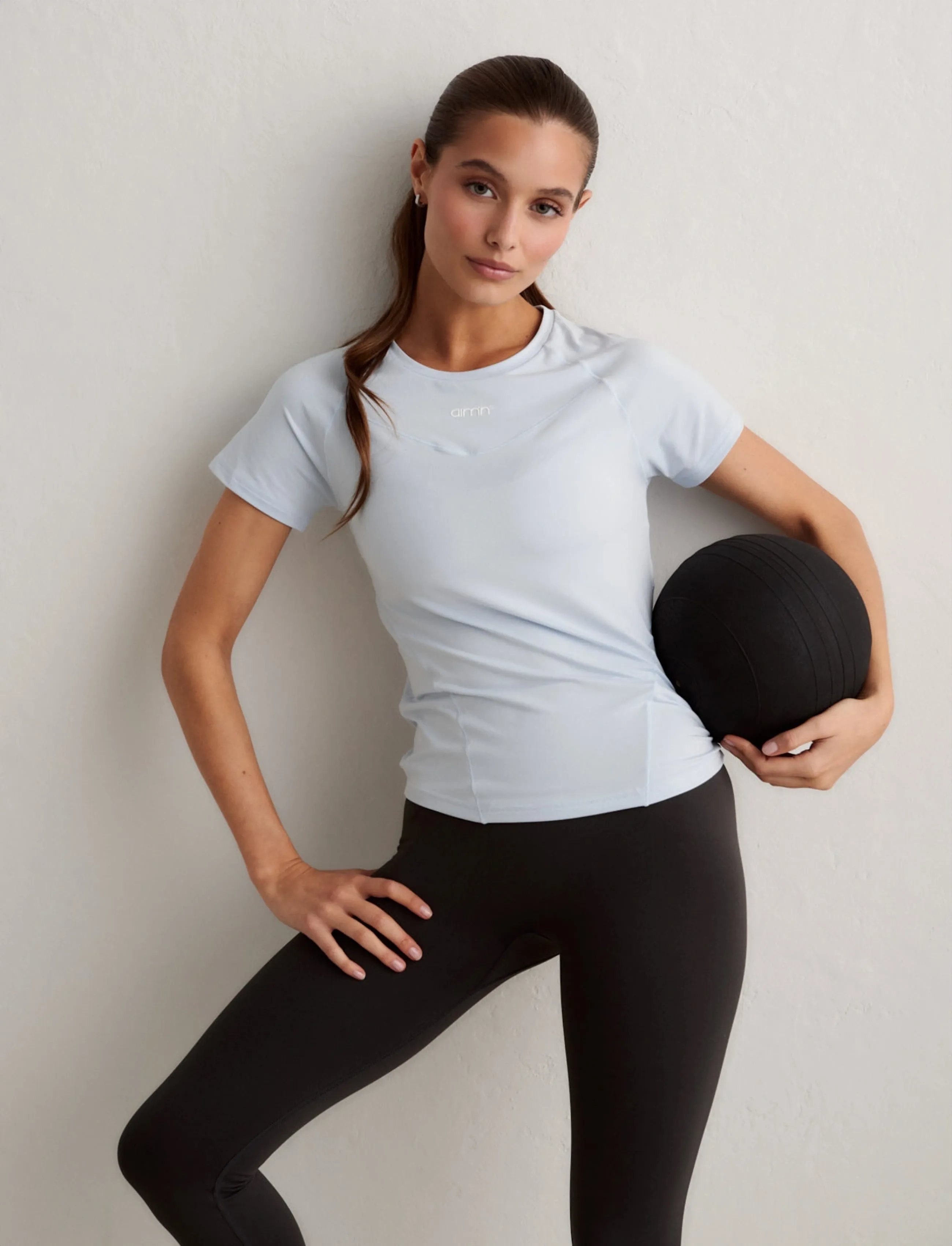 aim´n Soft Basic Short Sleeve - T-shirts - AURA / blue