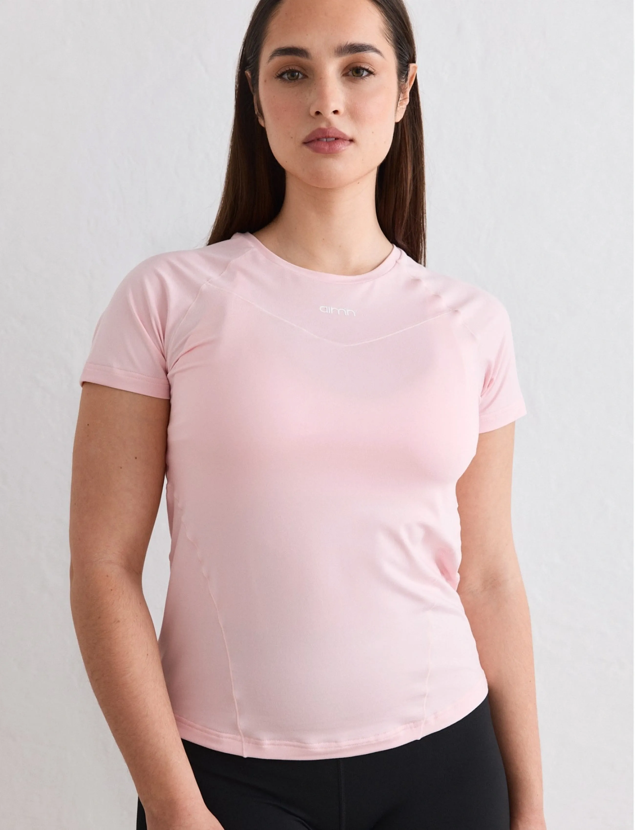 aim´n - Soft Basic Short Sleeve - topit & t-paidat - ballerina - 4