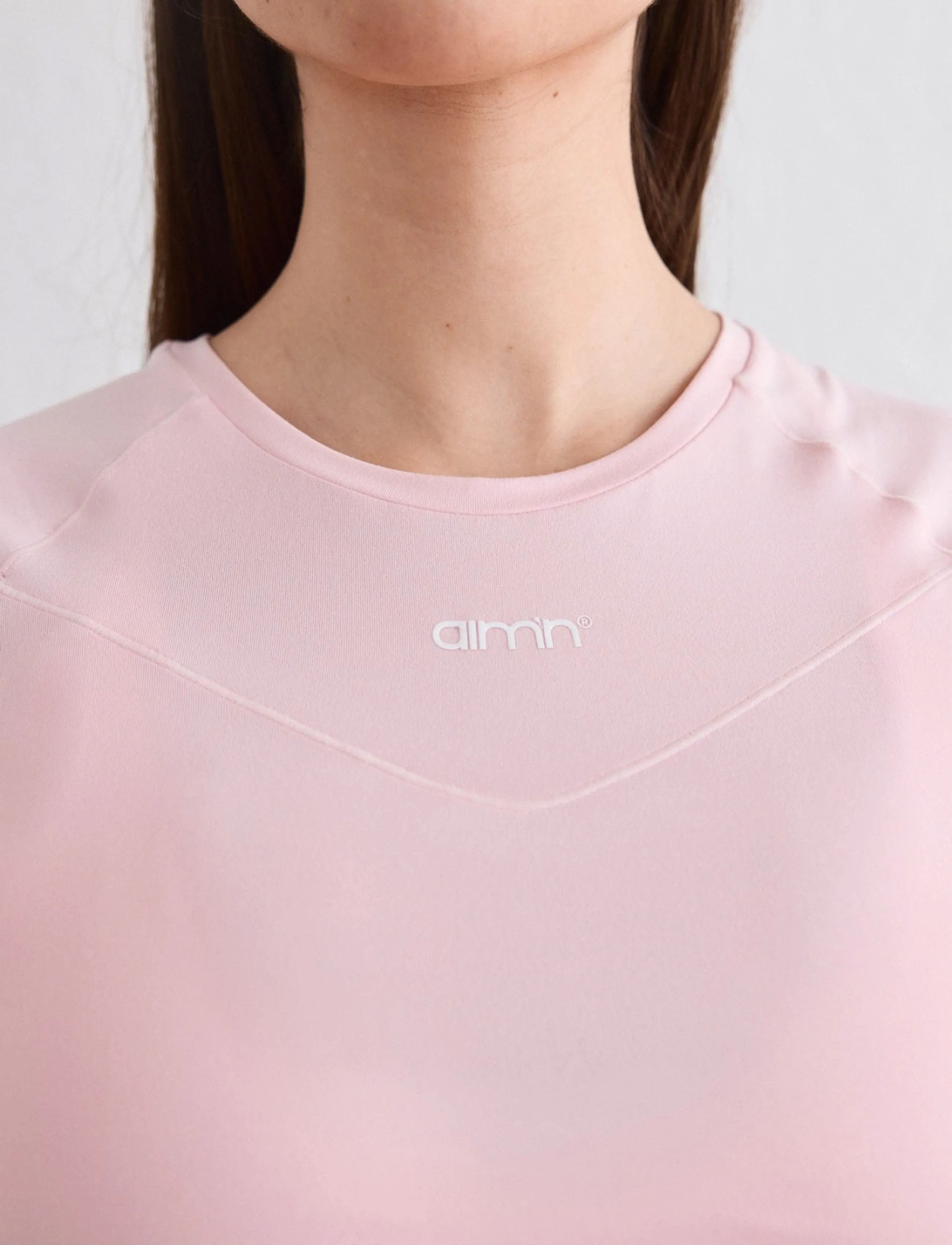 aim´n - Soft Basic Short Sleeve - topit & t-paidat - ballerina - 5