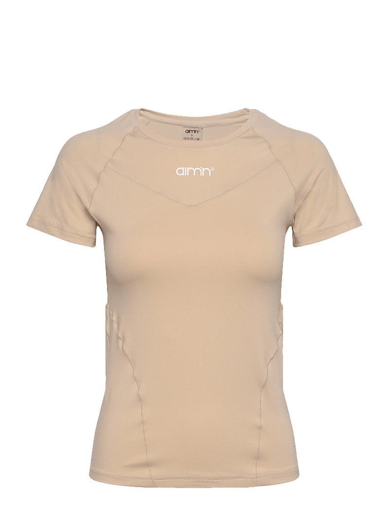 aim´n - Soft Basic Short Sleeve - t-shirts - cafe au lait - 1