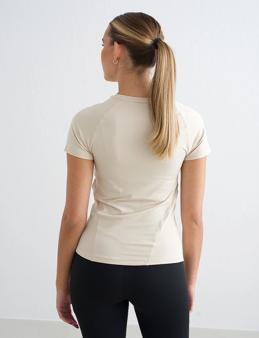 aim´n - Soft Basic Short Sleeve - palaidinės ir marškinėliai - cafe au lait - 3