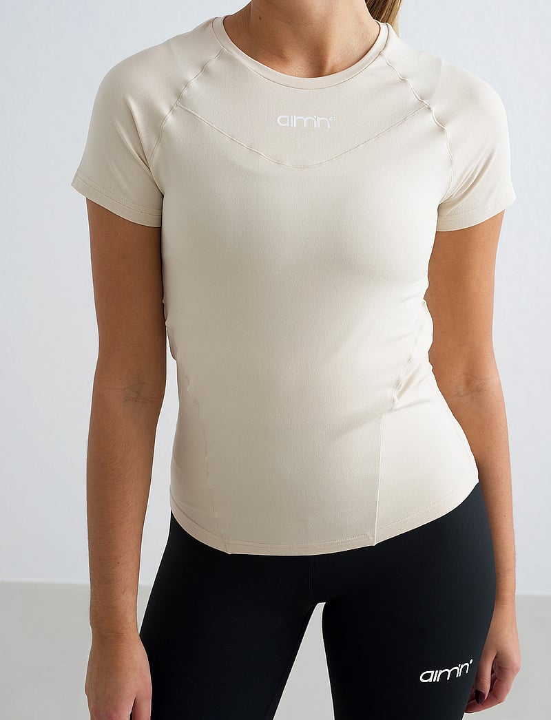 aim´n - Soft Basic Short Sleeve - t-shirts - cafe au lait - 5