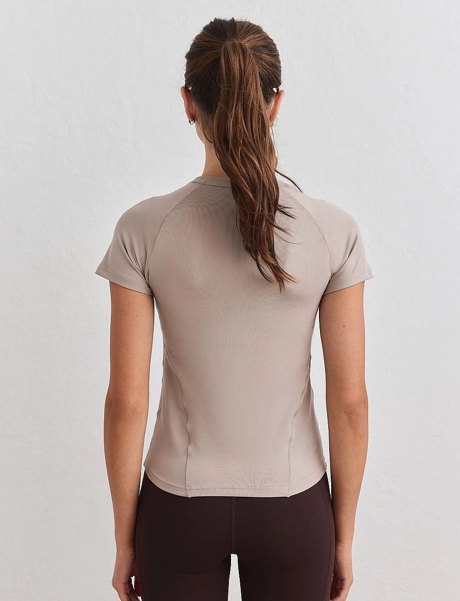 aim´n - Soft Basic Short Sleeve - t-shirts - dark clay - 4