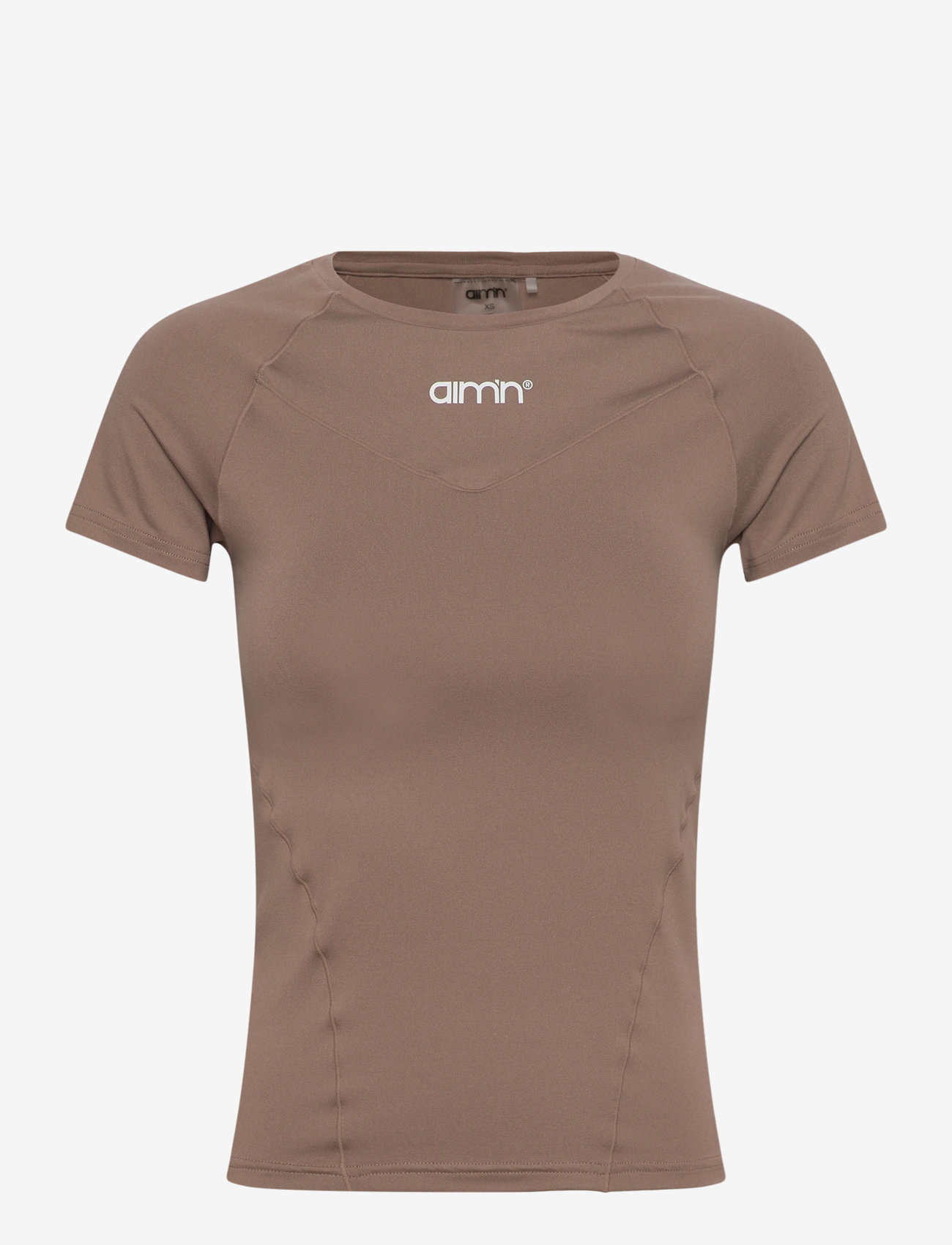 aim´n - Soft Basic Short Sleeve - mažiausios kainos - espresso - 0