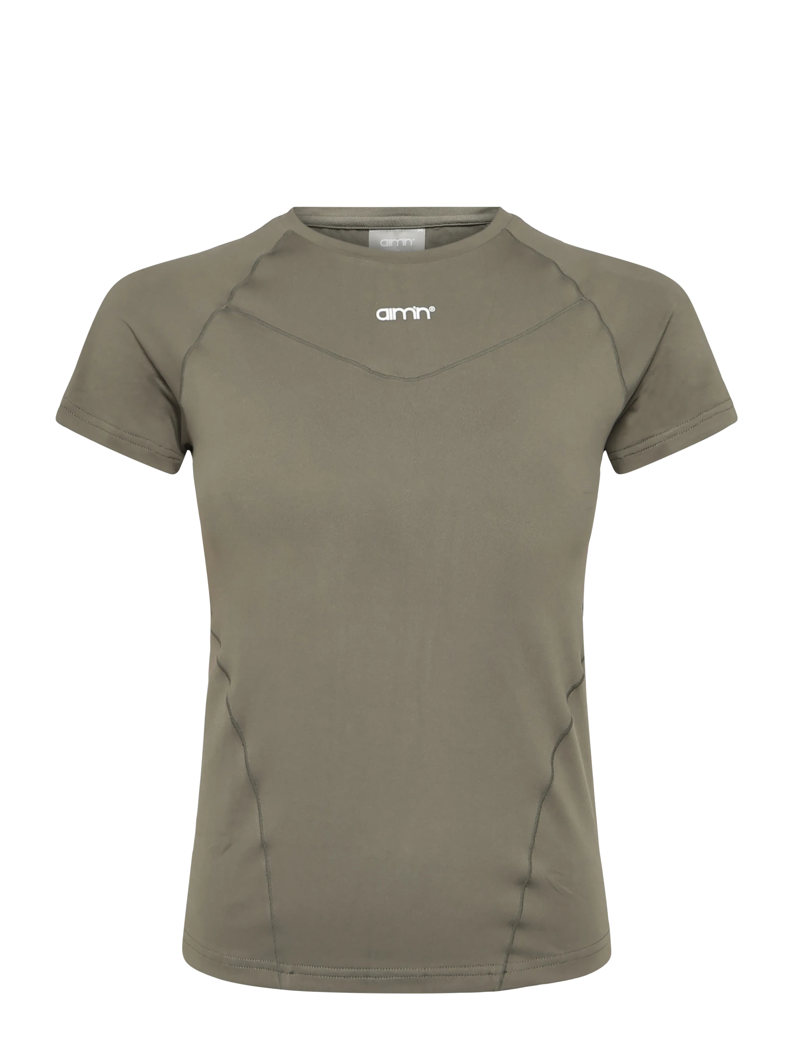 aim´n Soft Basic Short Sleeve - T-shirts - IVY / khaki/green