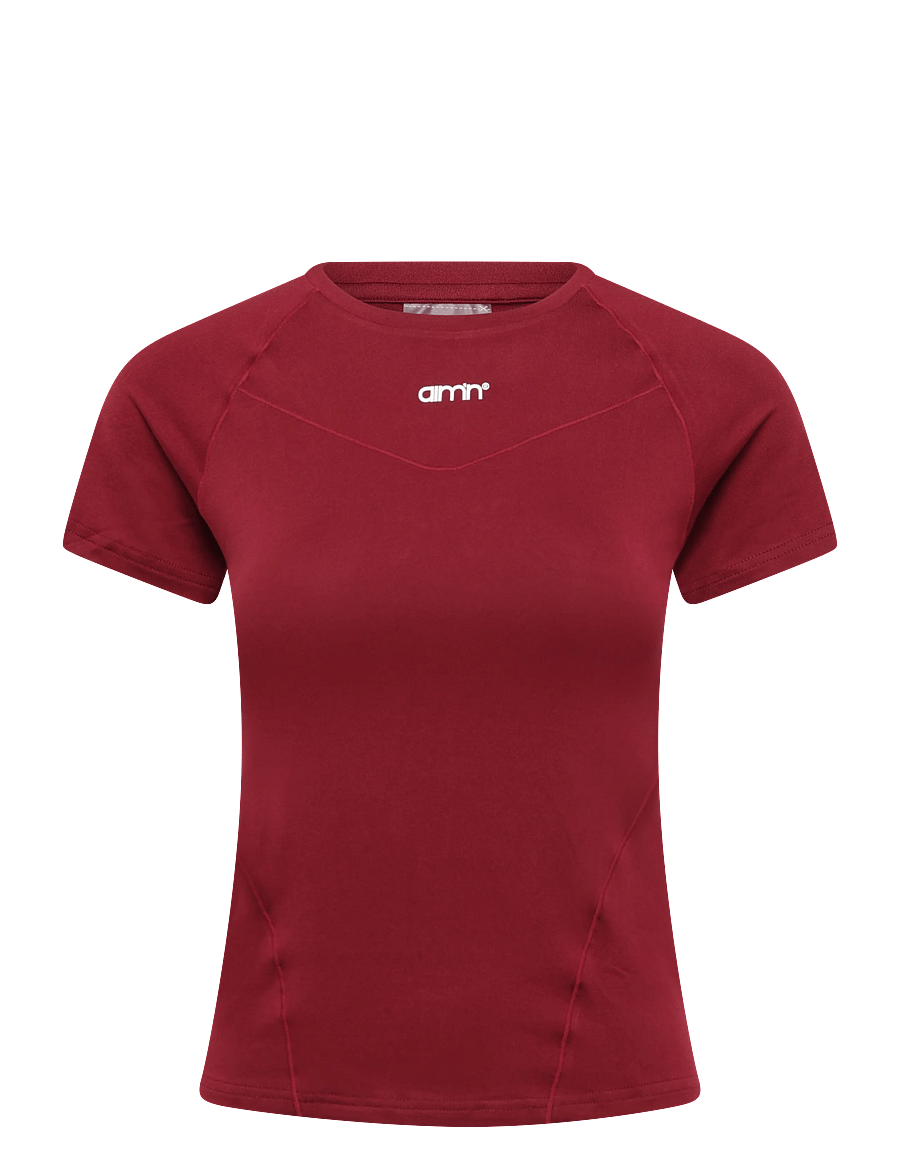 aim´n - Soft Basic Short Sleeve - t-shirts - merlot - 1