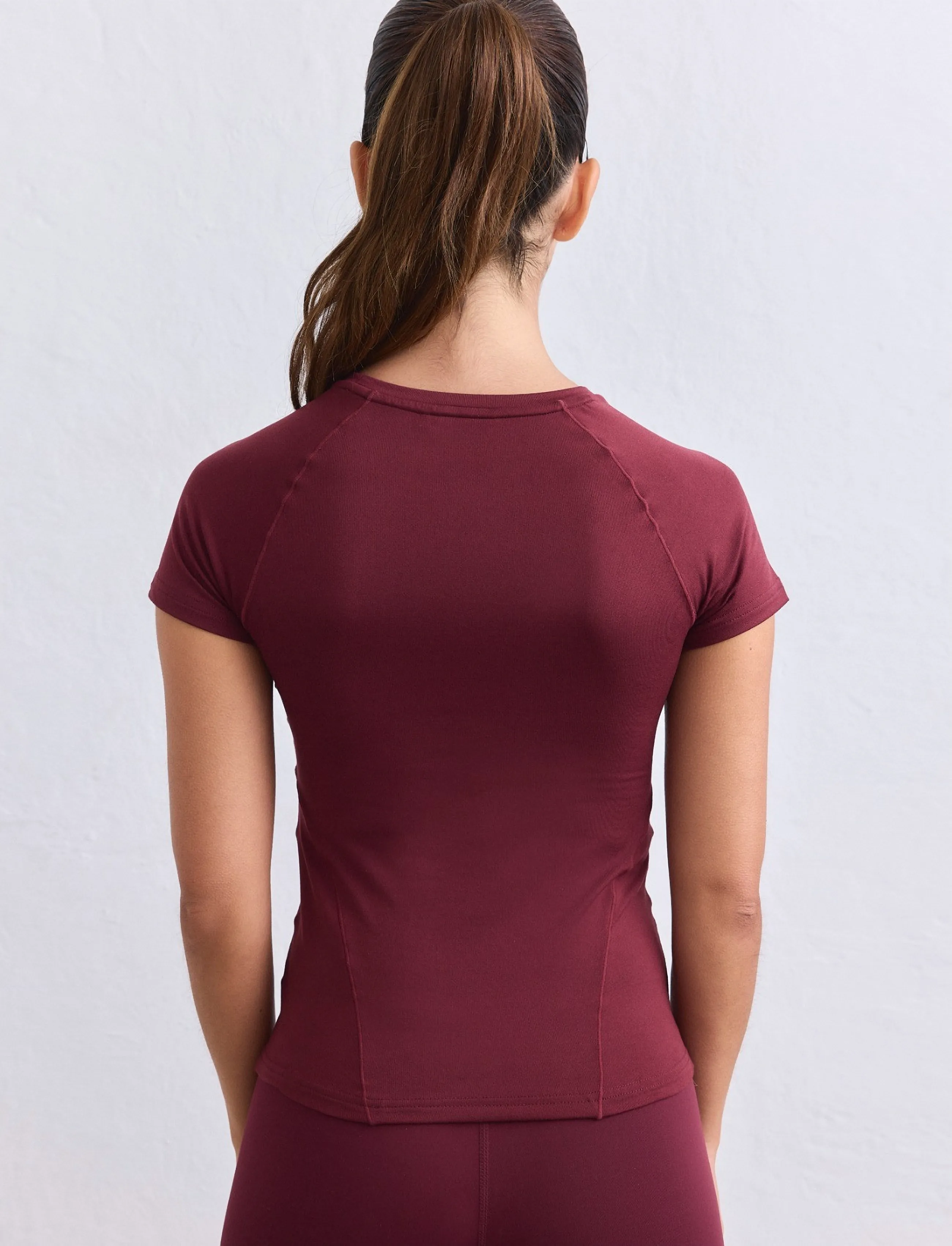 aim ́n Soft Basic Short Sleeve, L, T-shirts & Oberteile, Burgunderrot - Short-sleeved, Frauen