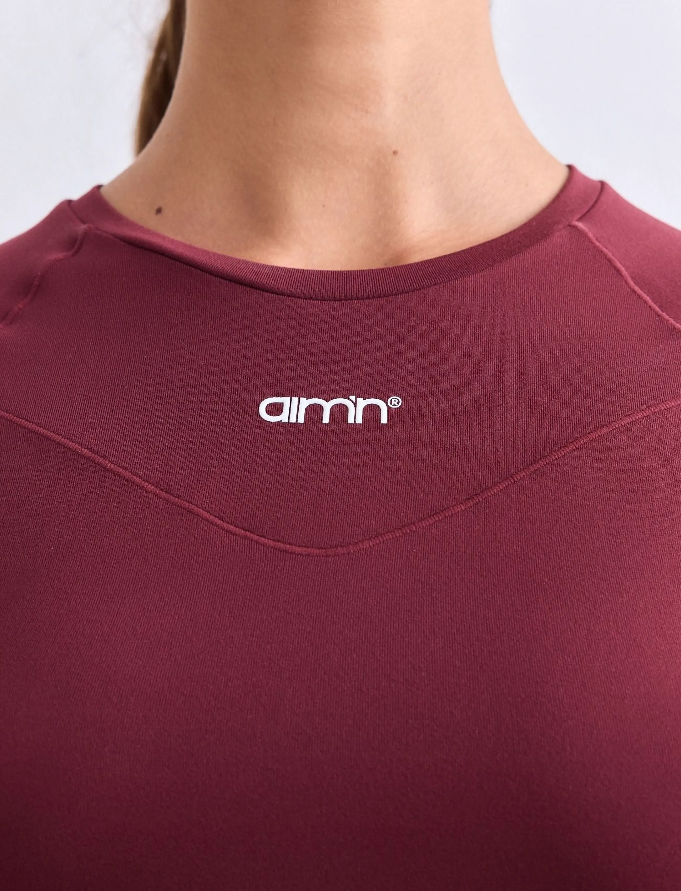 aim´n - Soft Basic Short Sleeve - t-shirts - merlot - 3
