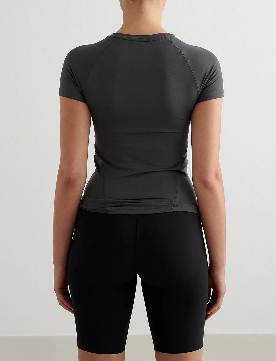 aim´n - Soft Basic Short Sleeve - t-shirts - shadow grey - 3
