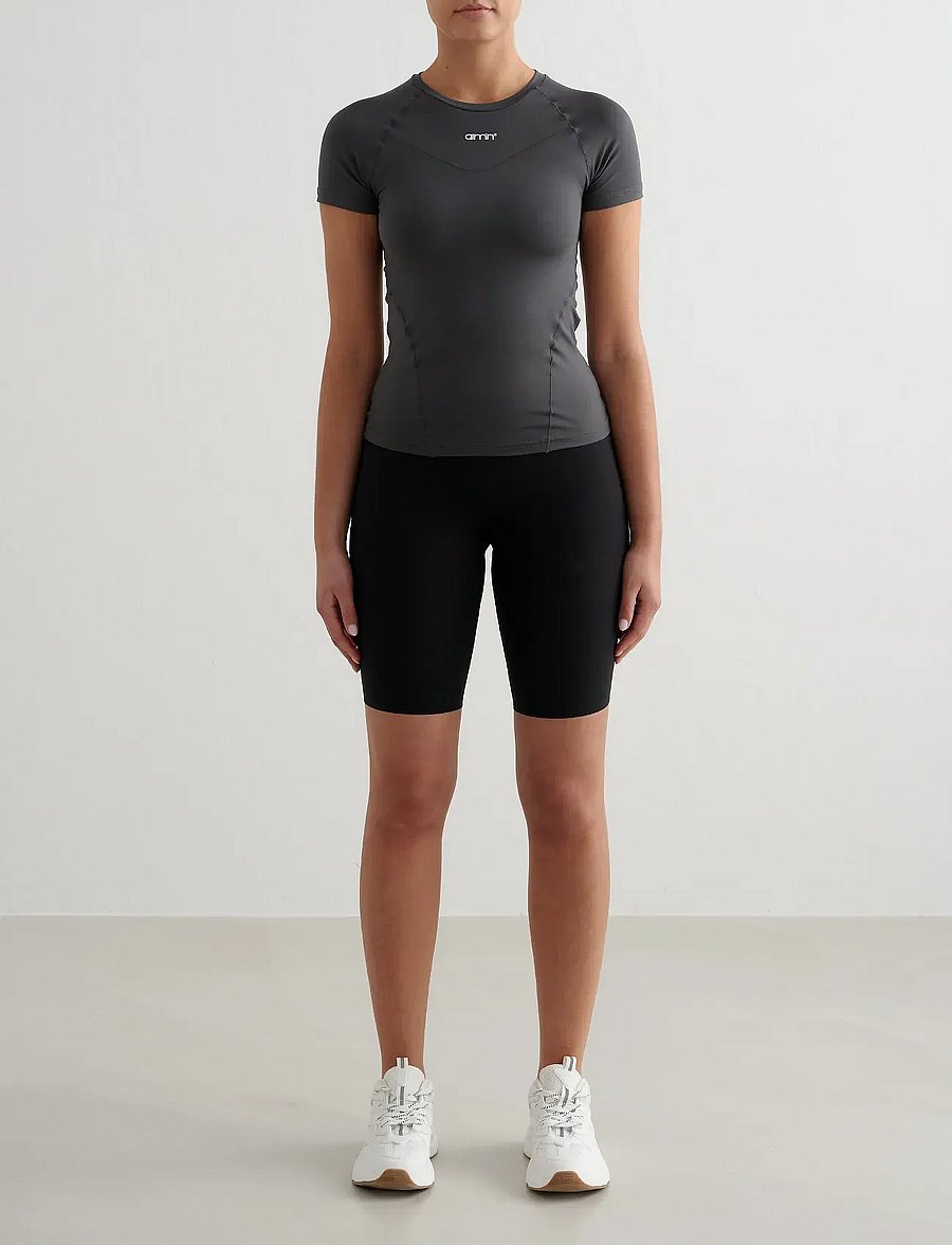 aim´n - Soft Basic Short Sleeve - t-shirts - shadow grey - 4