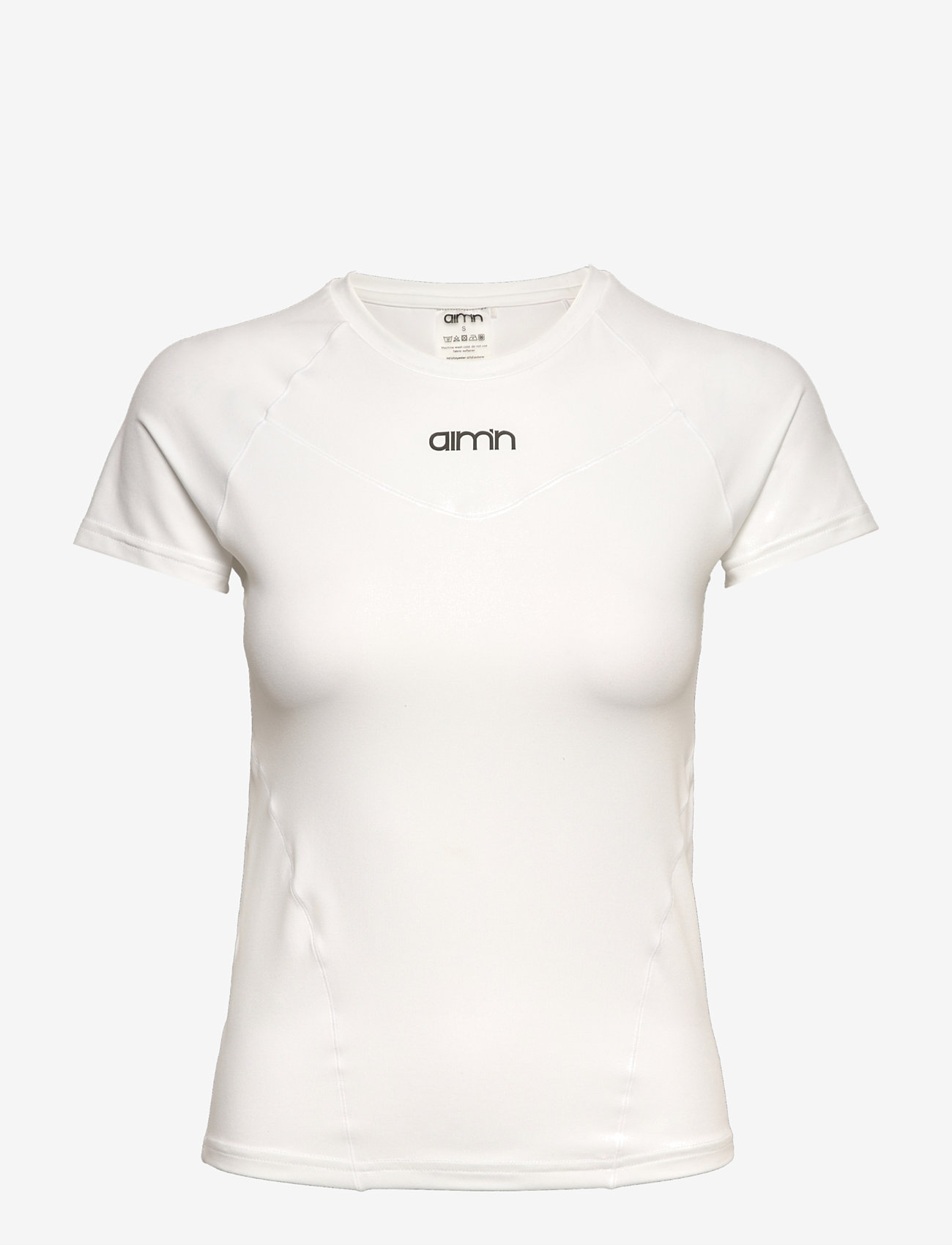 aim´n - Soft Basic Short Sleeve - t-shirts - white - 1