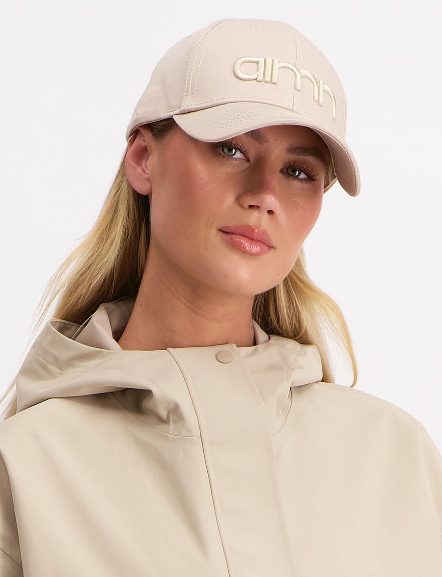 aim´n - Beige Logo Cap - beige - 0