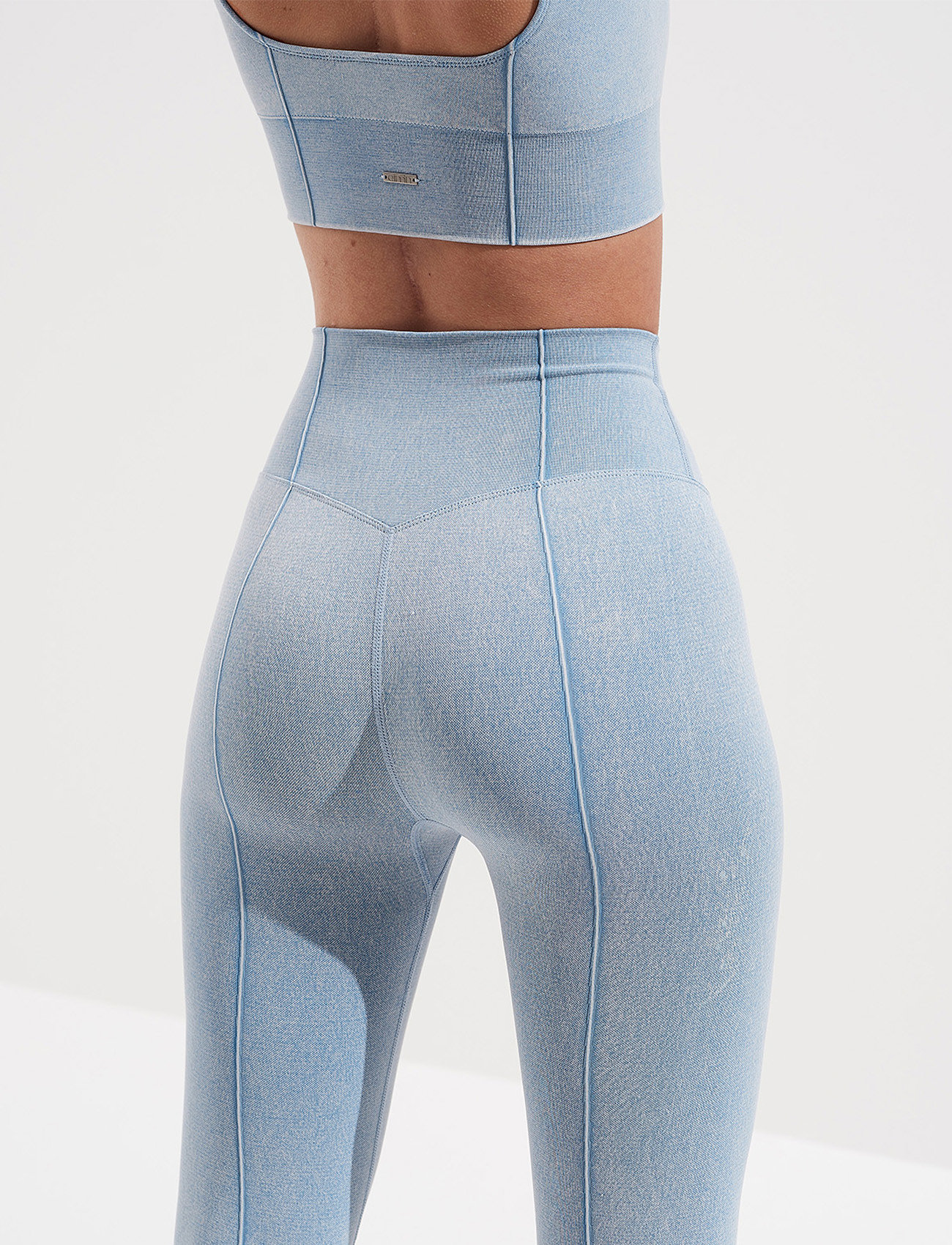 aim´n - Washed Light Denim Tights - washed light denim - 5