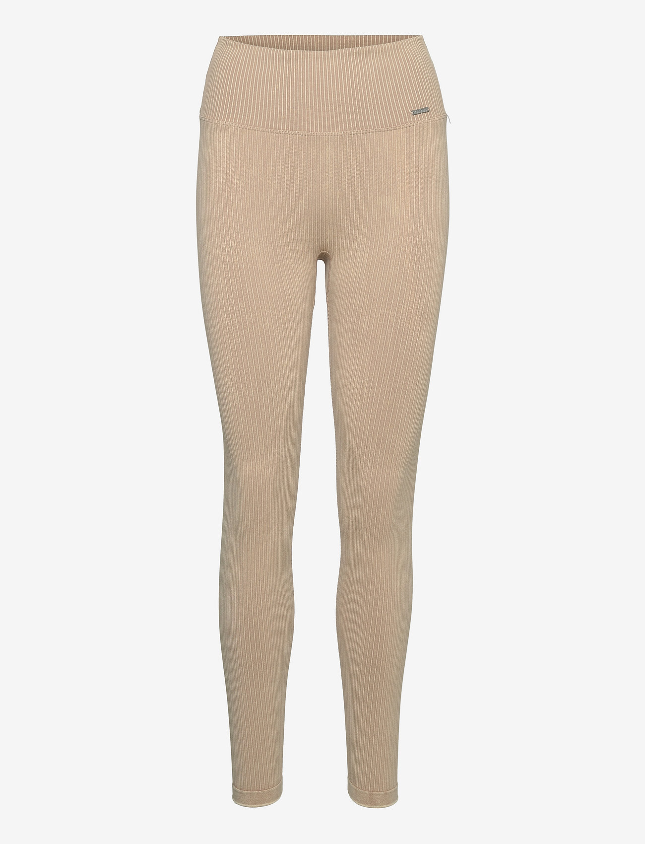 aim´n - Ribbed Seamless Tights - fuld længde - sand washed - 0