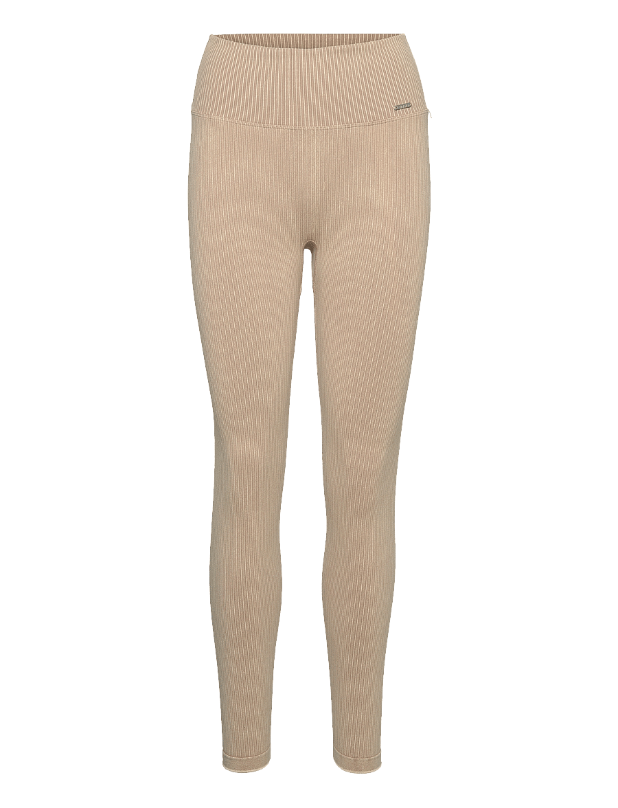 aim´n - Ribbed Seamless Tights - visas ilgis - sand washed - 1