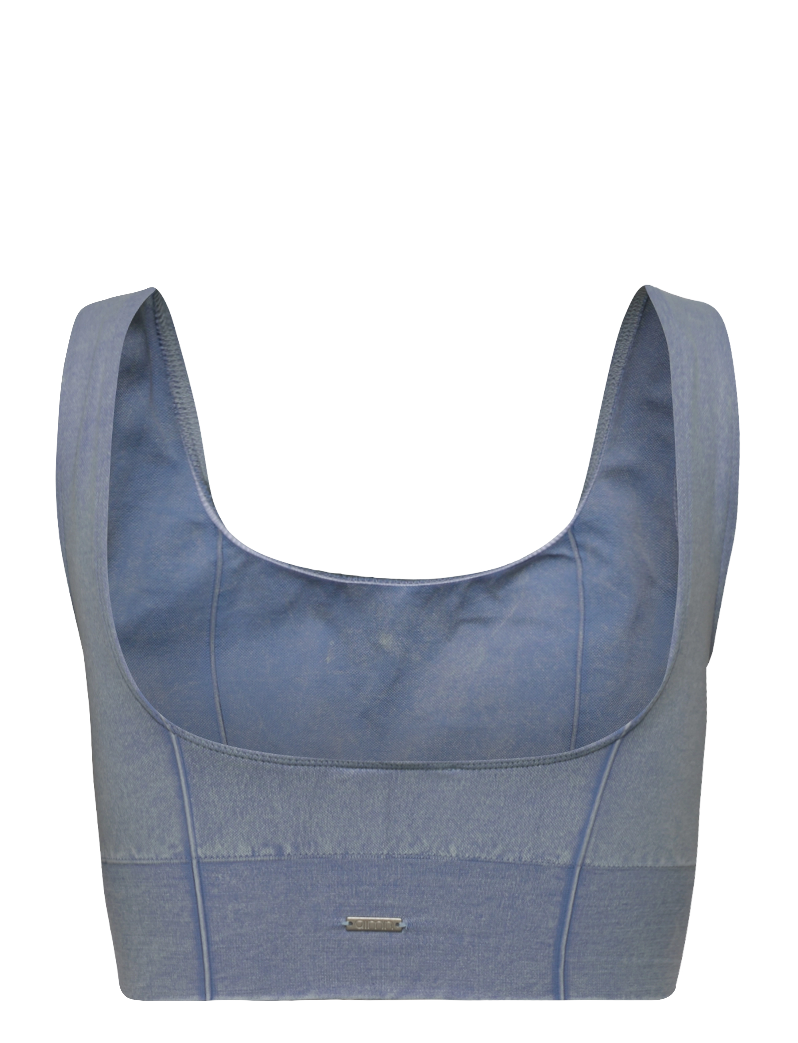 aim´n - Washed Light Denim Seamless Bra - washed light denim - 2