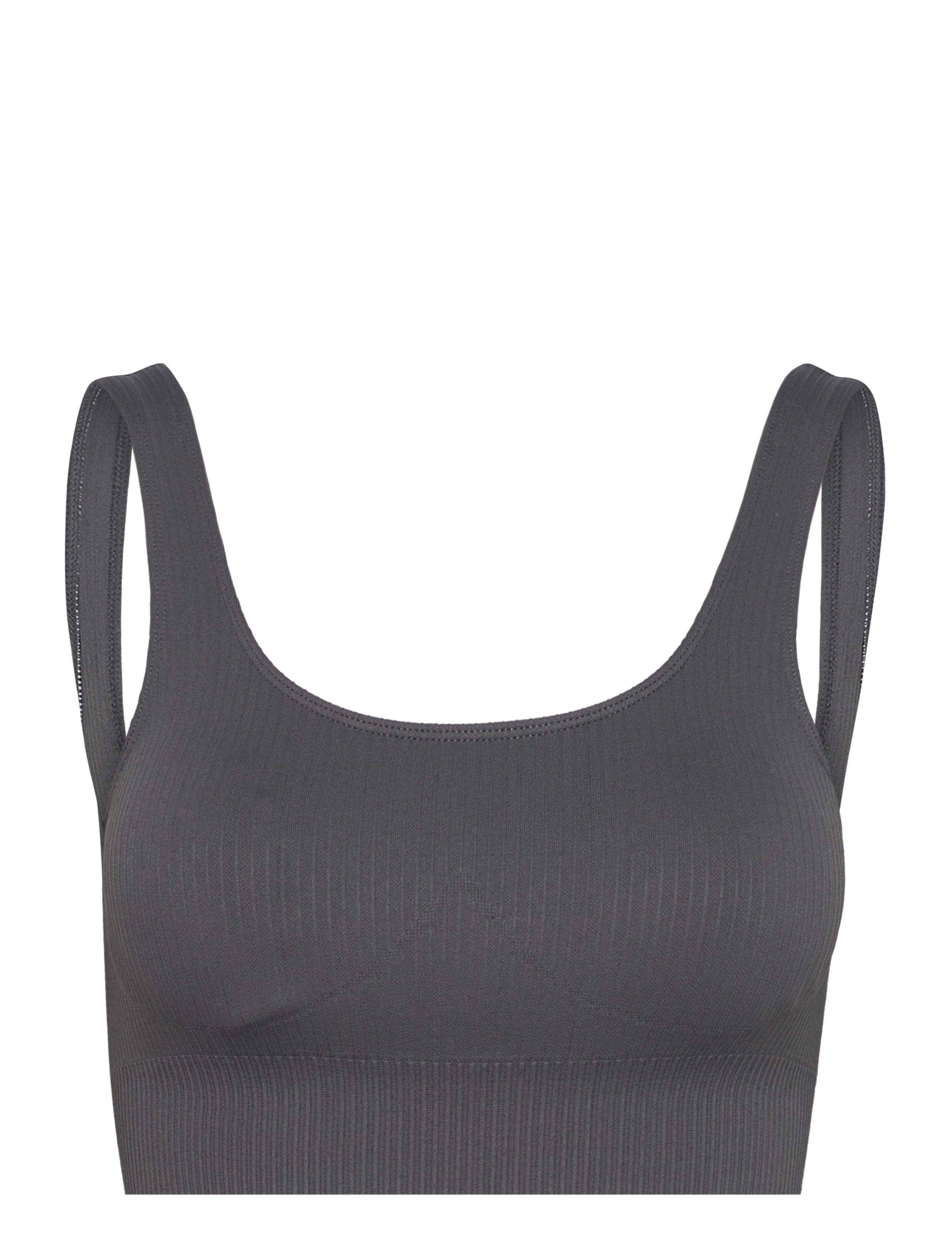 aim´n Shadow Grey Ribbed Seamless Bra - BHs - SHADOW GREY / grey