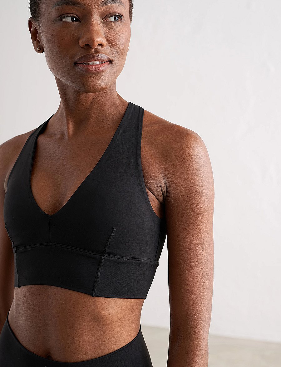 aim´n - Sculpting Crossed Back Bra - mittlerer halt - black - 5