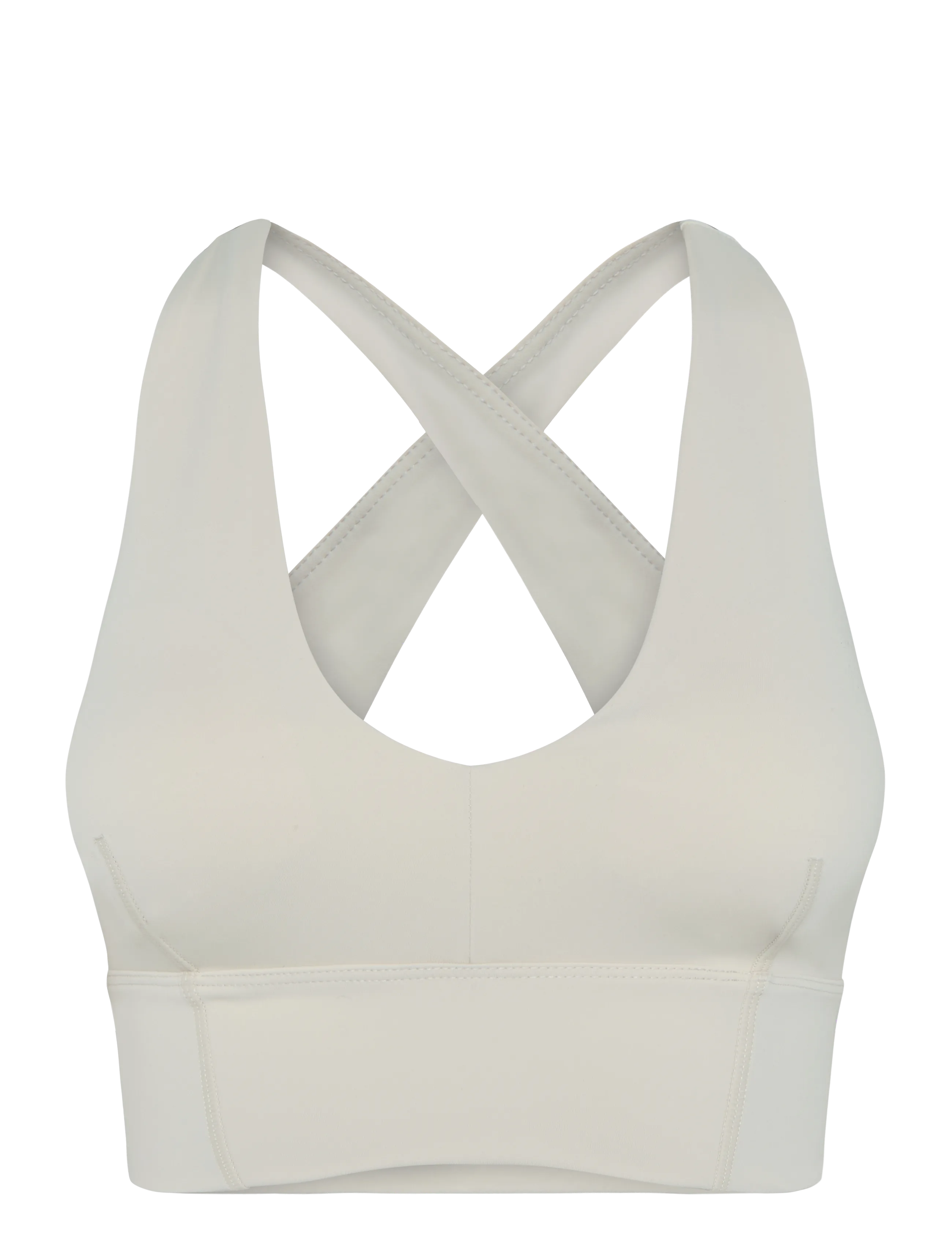 aim´n - Sculpting Crossed Back Bra - medium støtte - sand - 1