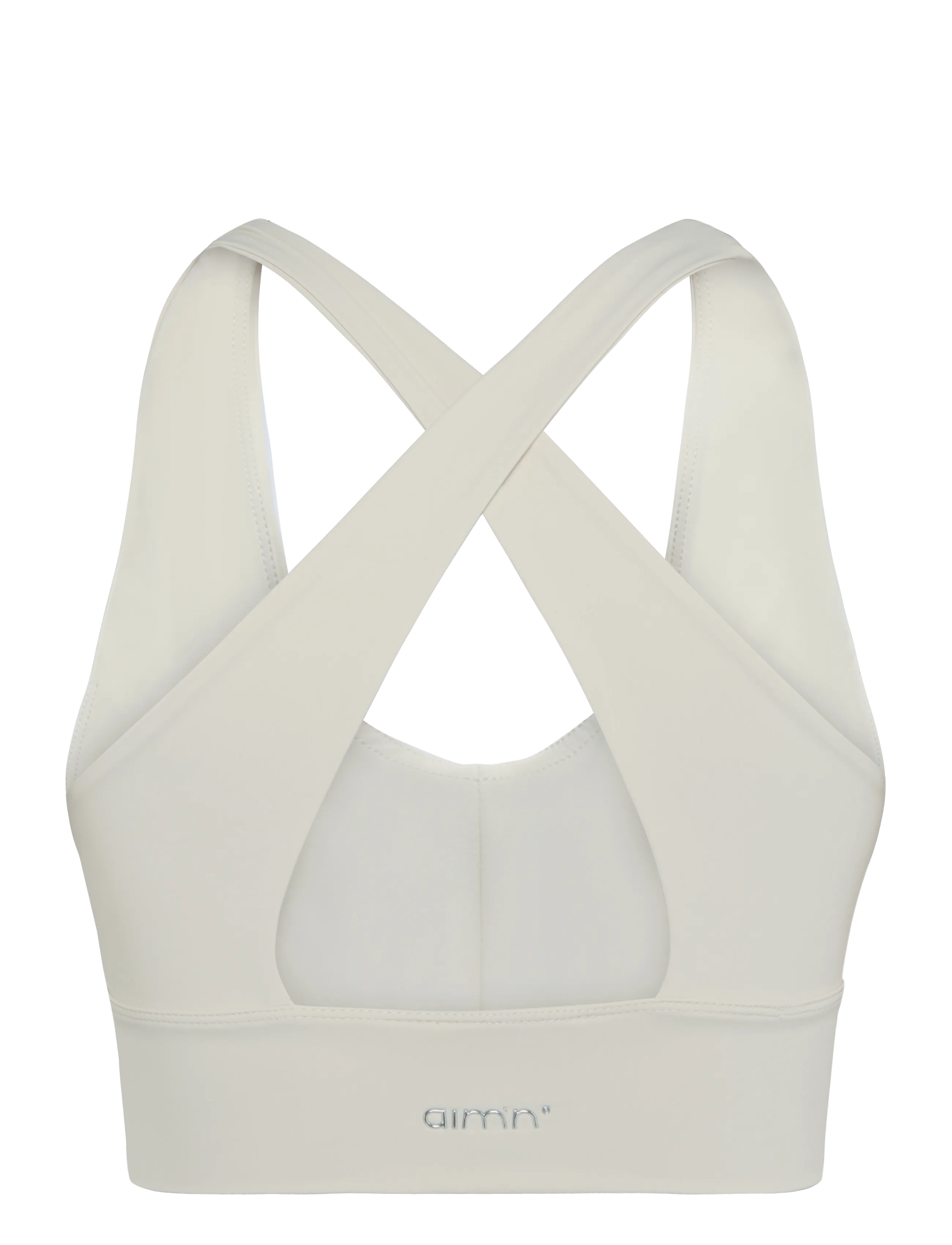 aim´n - Sculpting Crossed Back Bra - medium støtte - sand - 2