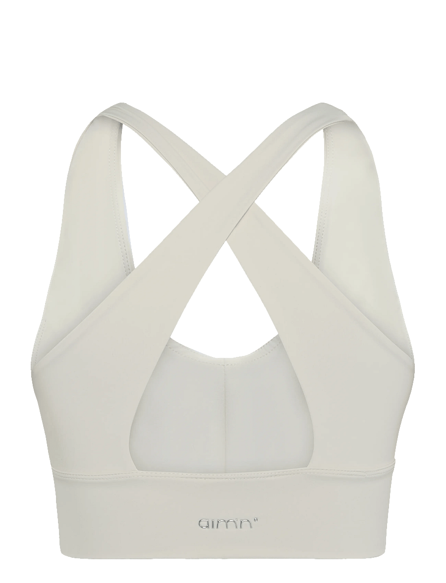 aim´n - Sculpting Crossed Back Bra - medium støtte - sand - 2
