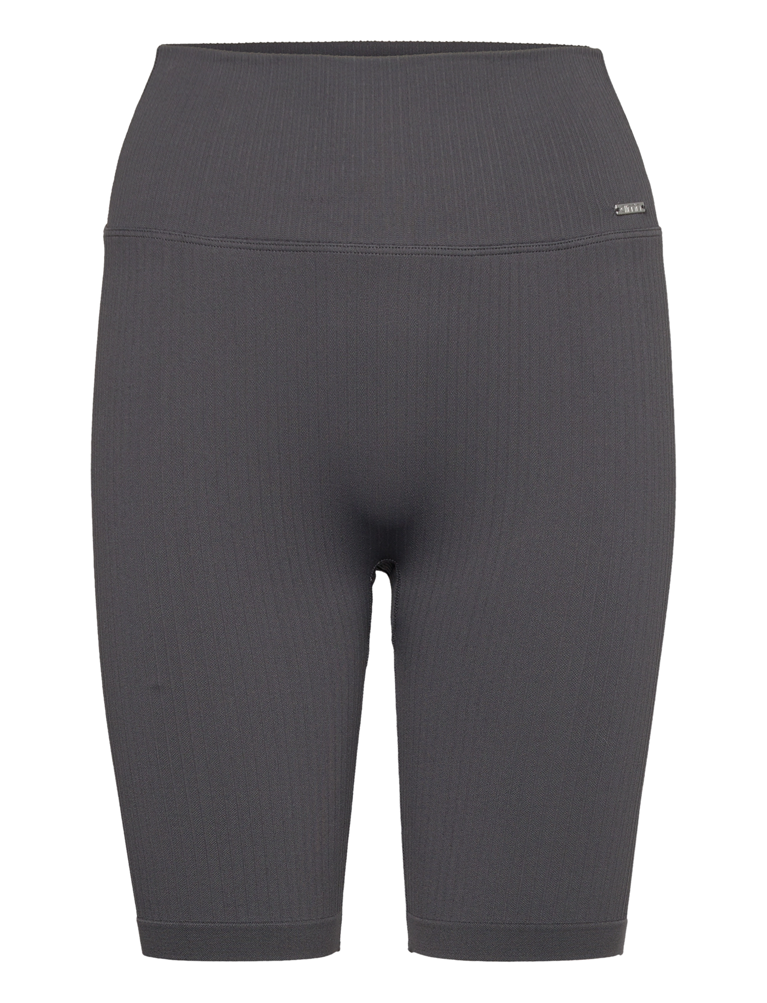 aim´n - Shadow Grey Ribbed Seamless Biker Shorts - seamless tights - shadow grey - 1
