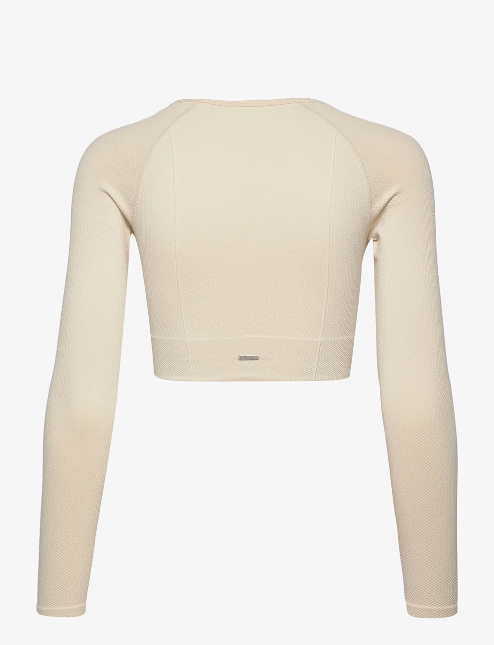 aim´n - Luxe Seamless Cropped Long Sleeve - crop-tops - oat white - 2