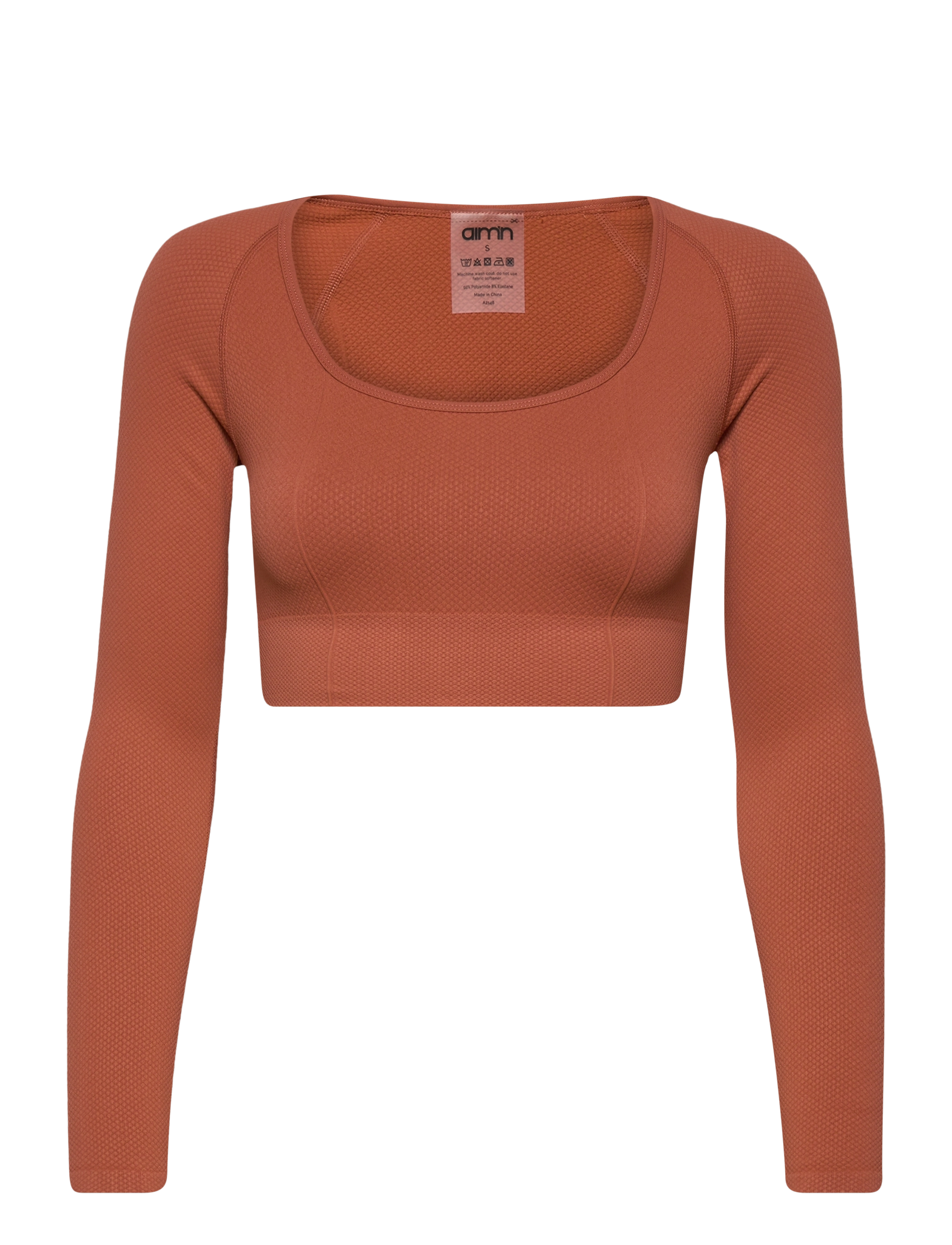 AIM ́N Luxe Seamless Crop Lange Ärmel Rot - XL - Damen