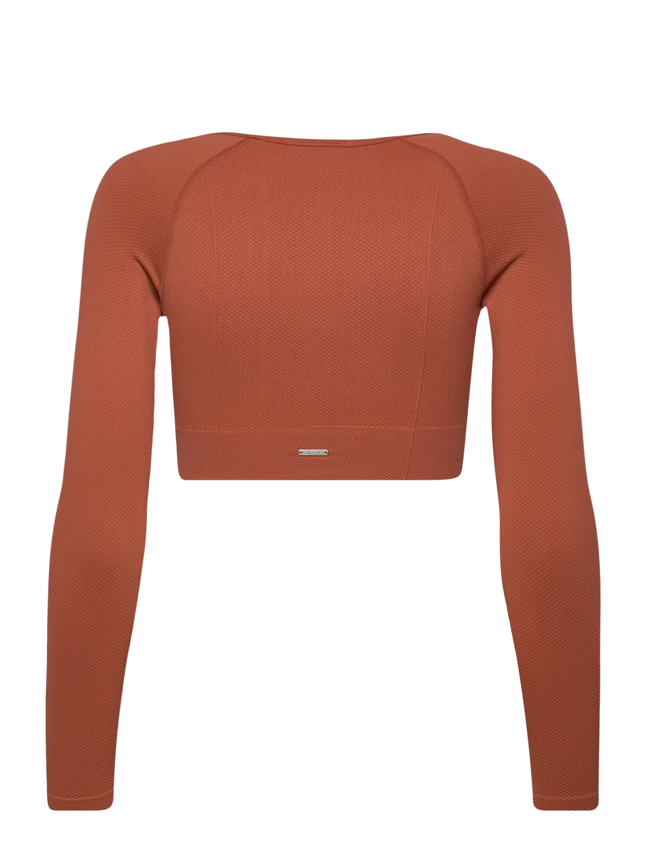 aim´n - Luxe Seamless Crop Long Sleeve - crop-tops - rouge - 2