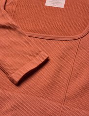 AIM'N - Luxe Seamless Crop Long Sleeve - któtkie bluzki - rouge - 9