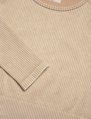 AIM'N - Sand Washed Ribbed Seamless Crop Long Sleeve - któtkie bluzki - sand washed - 9