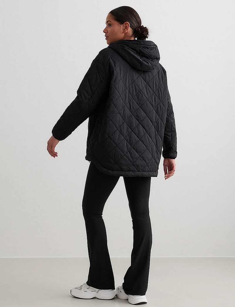 aim´n - Oversized Quilted Anorak - anoraker - black - 5