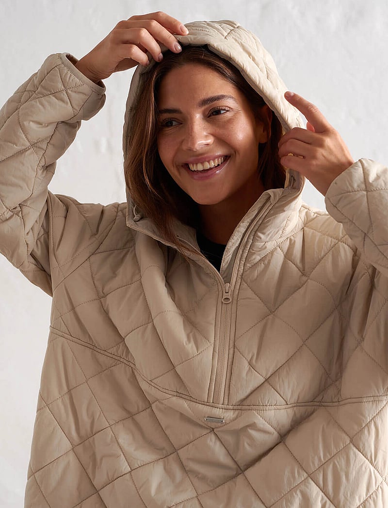 aim´n - Oversized Quilted Anorak - anoraker - cafe au lait - 4