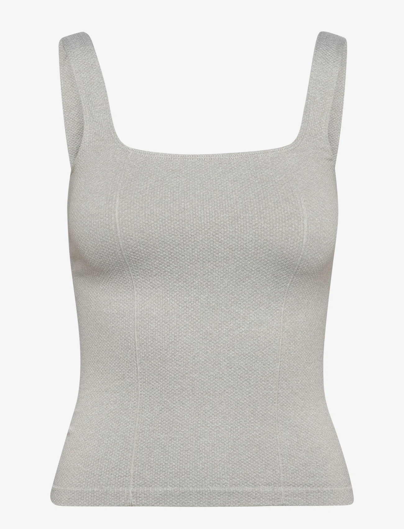 AIM'N - Luxe Seamless Singlet - berankoviai marškinėliai - light grey - 0