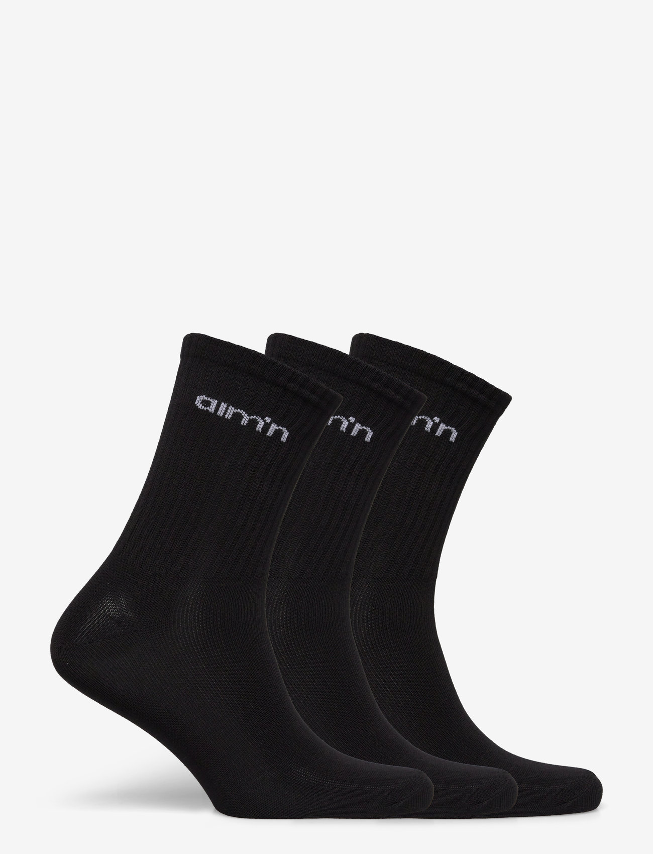 aim´n - Black Aim'n Logo Socks 3-Pack - strümpfe - black - 3