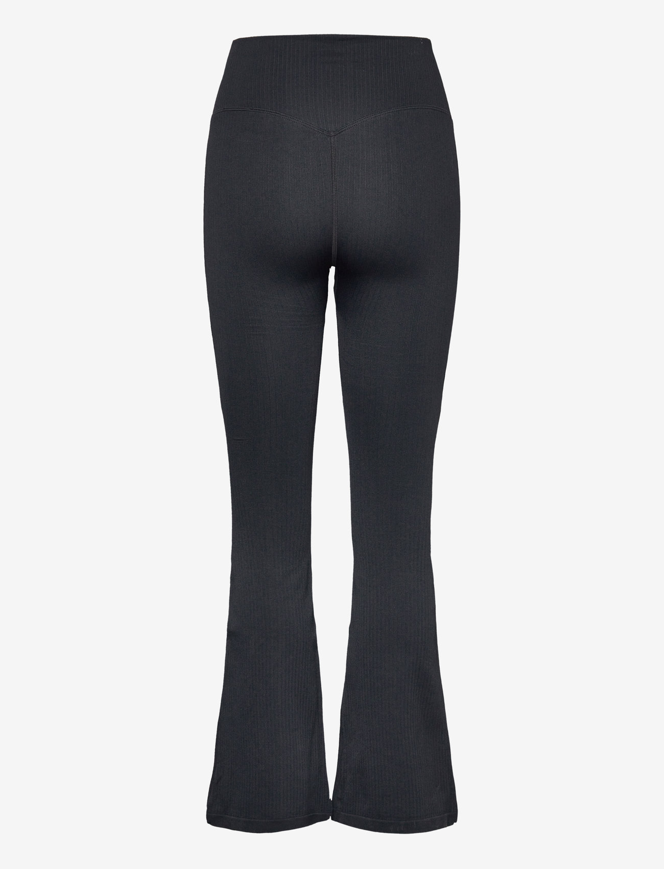 aim´n - Ribbed Seamless Flare Petite Tights - træningstights - black - 2