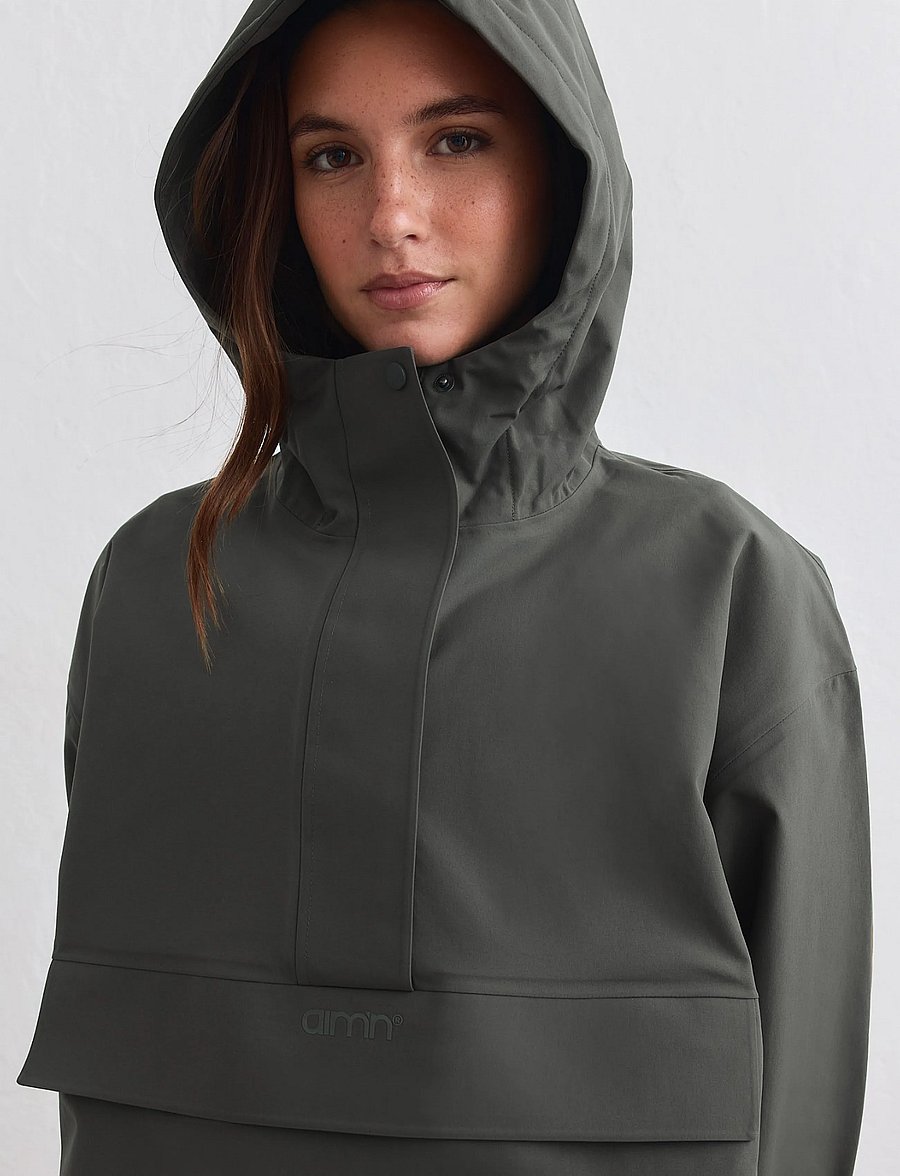 aim´n - Waterproof Oversized Anorak - anorakid - dark ivy - 5