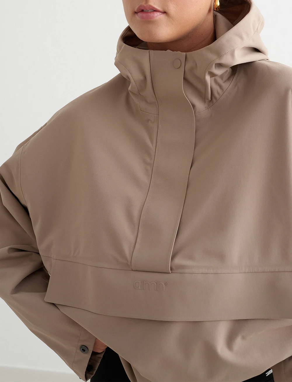 aim´n - Waterproof Oversized Anorak - anoraks - espresso - 4