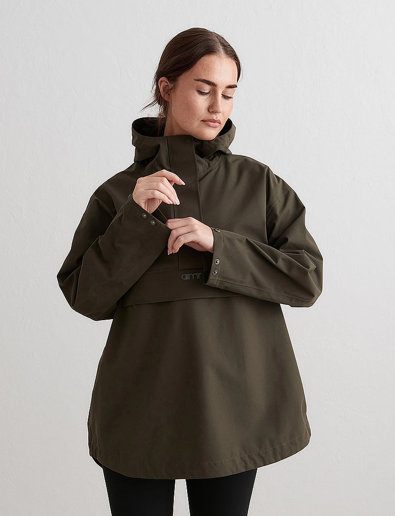 aim´n - Waterproof Oversized Anorak - anoraks - khaki - 4