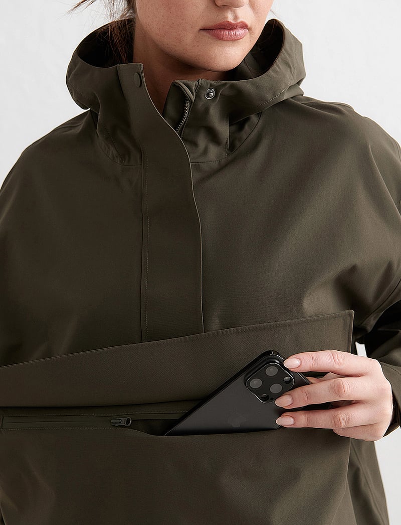 aim´n - Waterproof Oversized Anorak - anoraks - khaki - 5