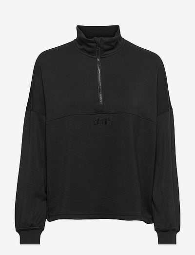 aim´n Comfy Modal Half Zip - Överdelar - BLACK / black