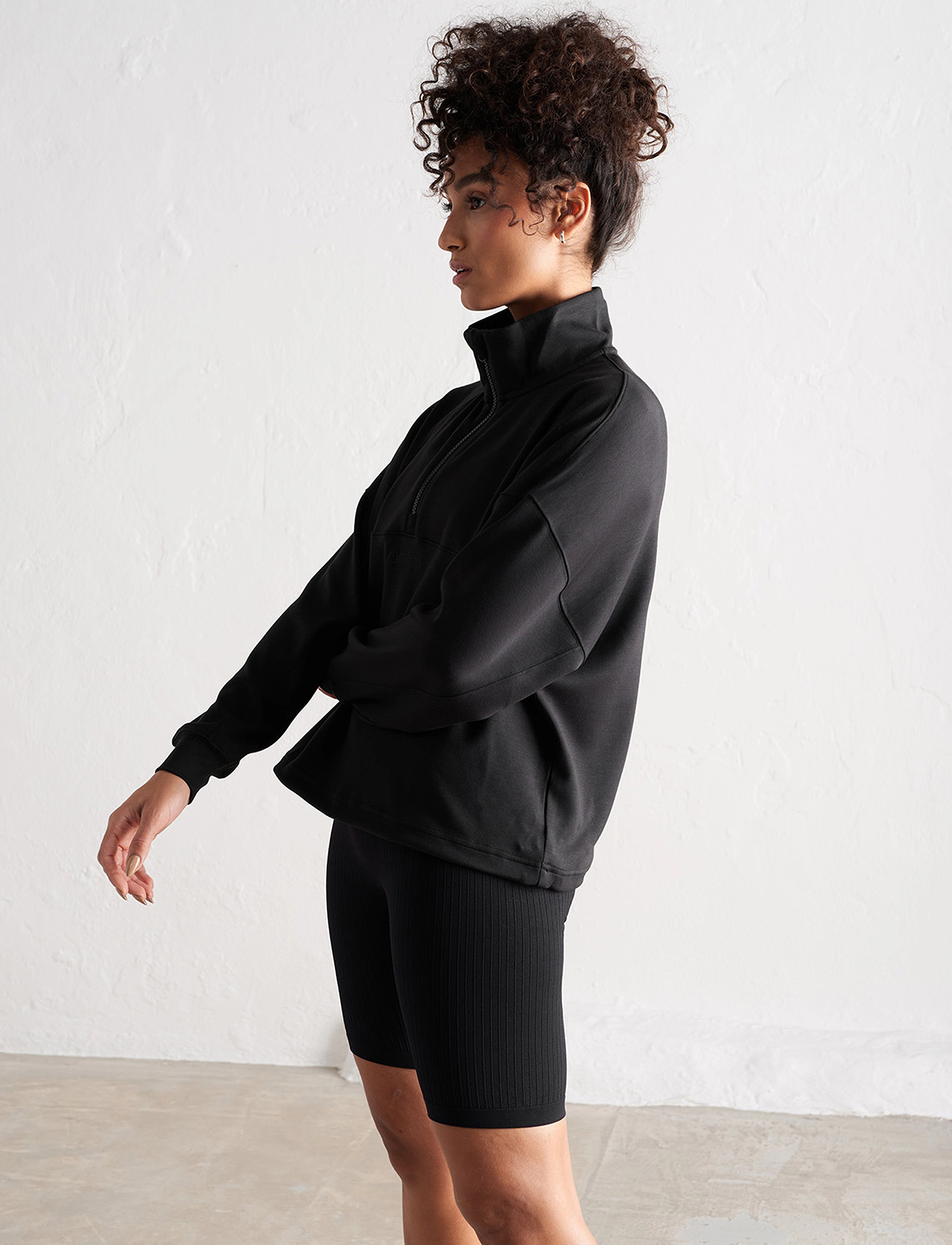 aim´n - Comfy Modal Half Zip - fleecejacken - black - 3