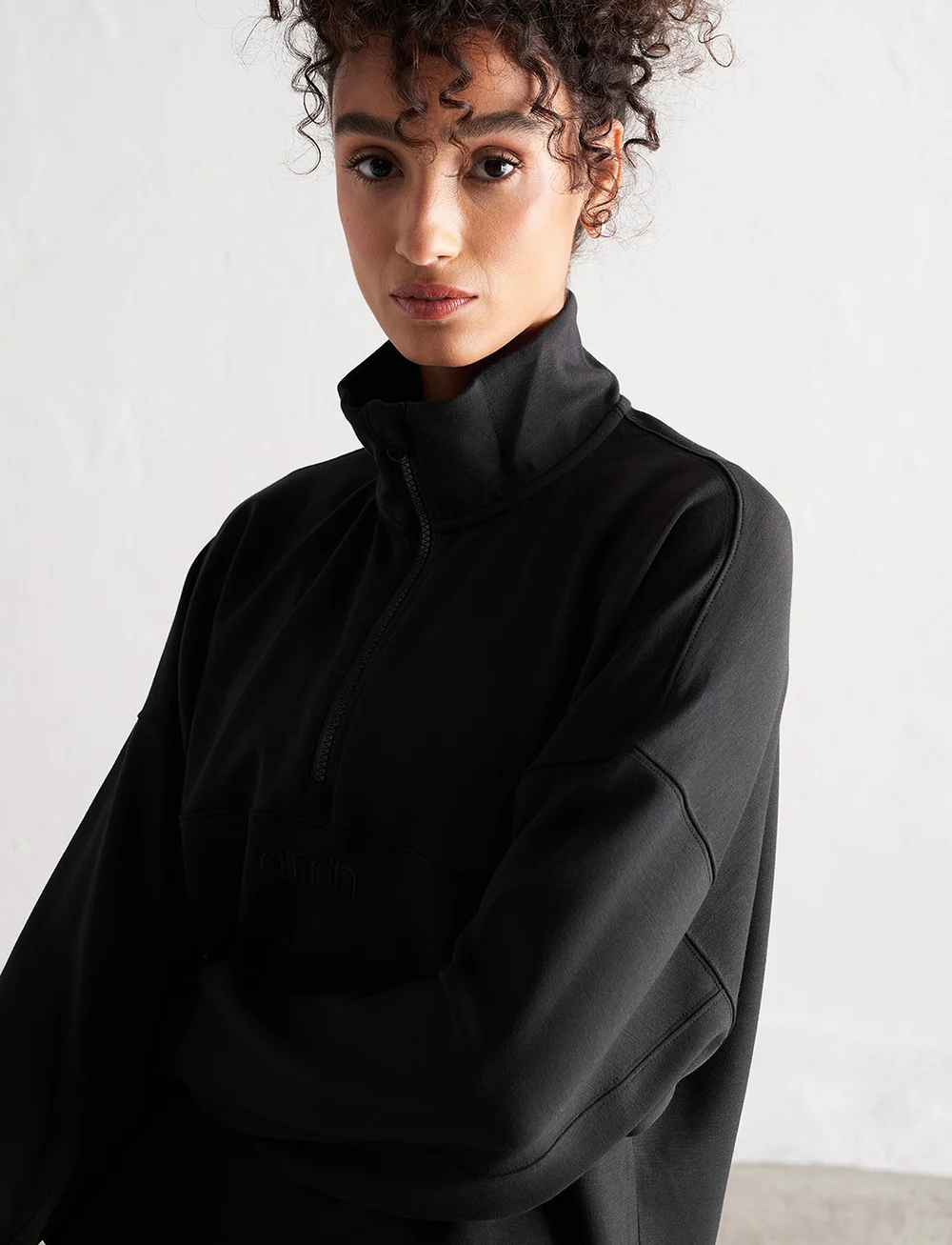 aim´n - Comfy Modal Half Zip - hemden - black - 5