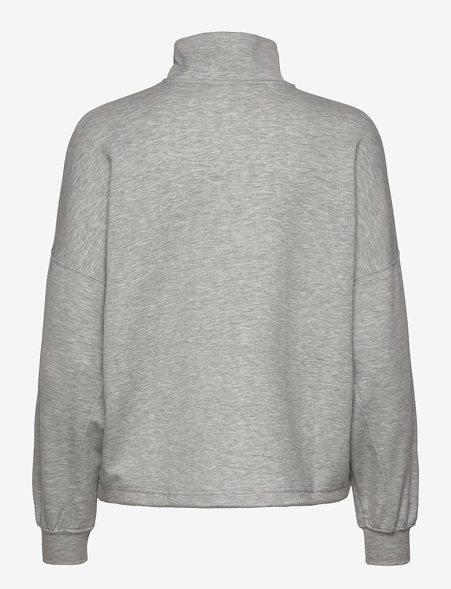 aim´n - Comfy Modal Half Zip - oberteile - light grey melange - 2