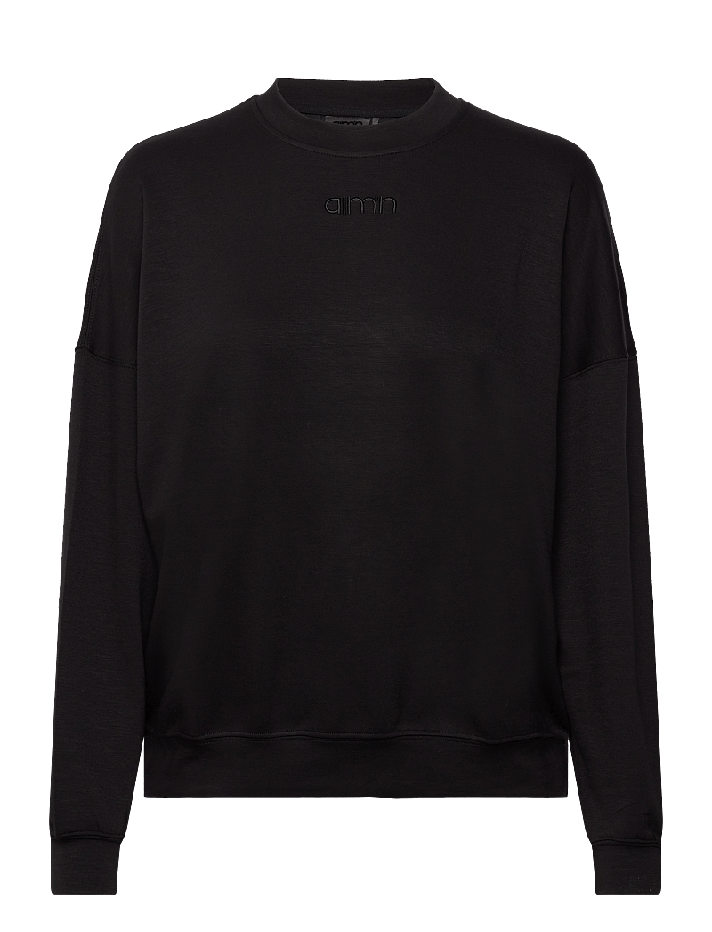 aim´n - Comfy Modal Sweatshirt - dressipluusid - black - 1