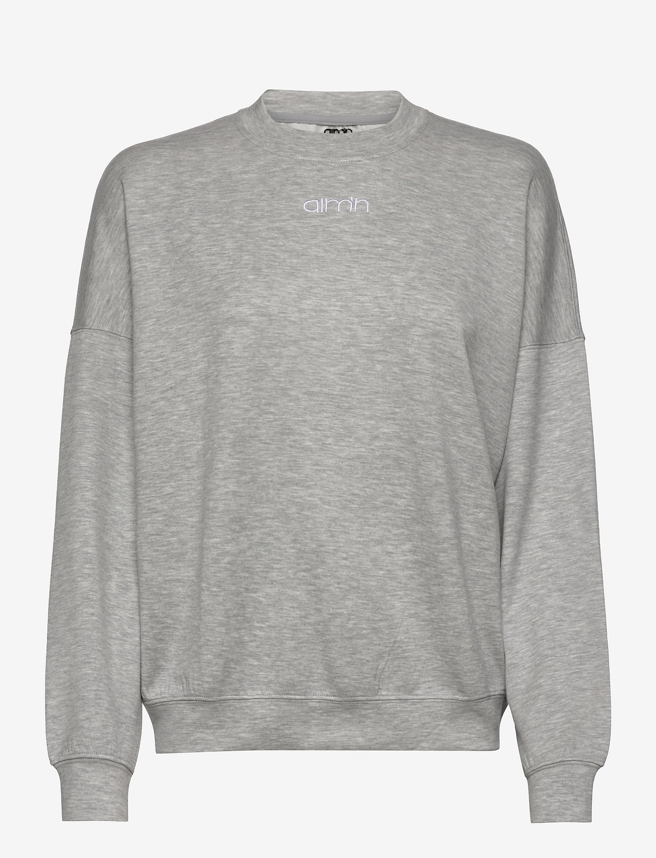 aim´n - Comfy Modal Sweatshirt - Överdelar - light grey melange - 1